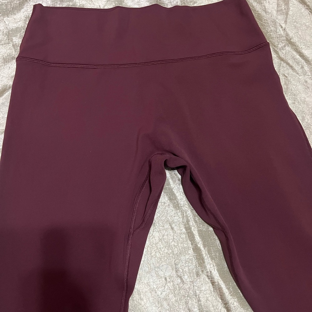 Athleta Transcend High Rise Stirrup Maroon Legging Pant Size XL - Picture 4 of 10